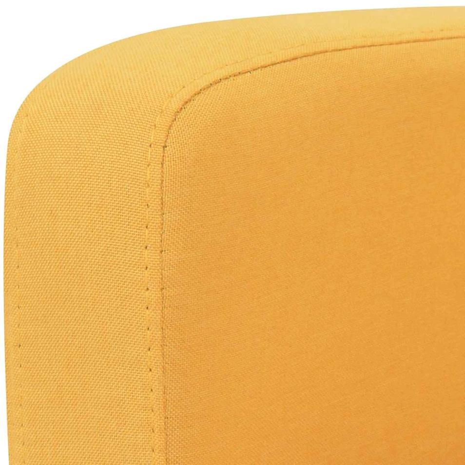 Dvivietė sofa, 135x65x76, geltonos spalvos