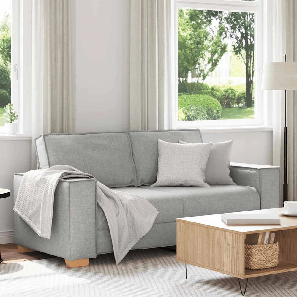 Dvivietė sofa, debesų pilka, 180x78x84 cm, audinys