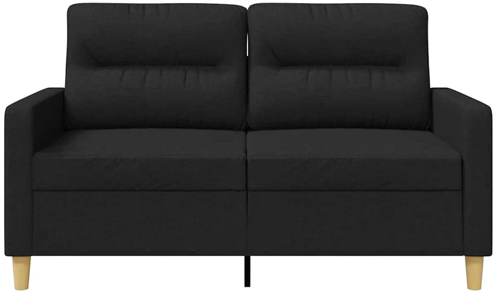 Dvivietė sofa, juodos spalvos, 120cm, audinys