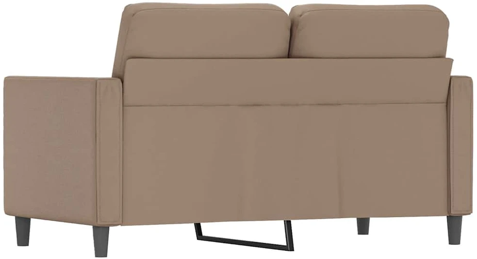 Dvivietė sofa, kapučino spalvos, 120cm, dirbtinė oda