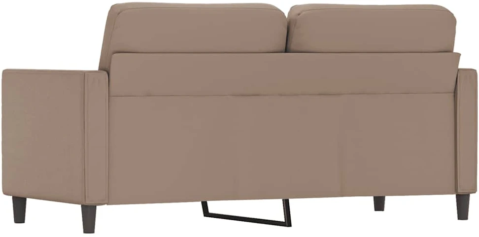Dvivietė sofa, kapučino spalvos, 140cm, dirbtinė oda