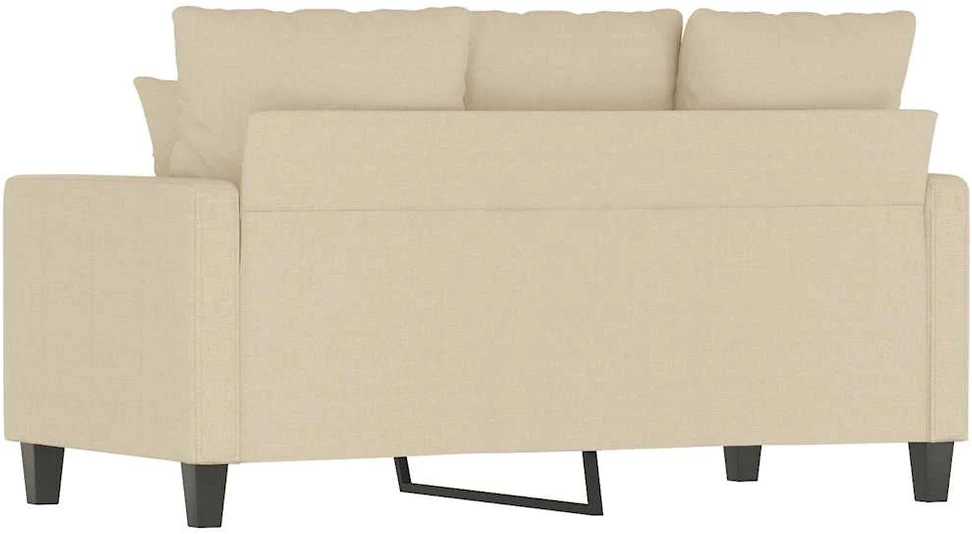 Dvivietė sofa, kreminės spalvos, 120cm, audinys