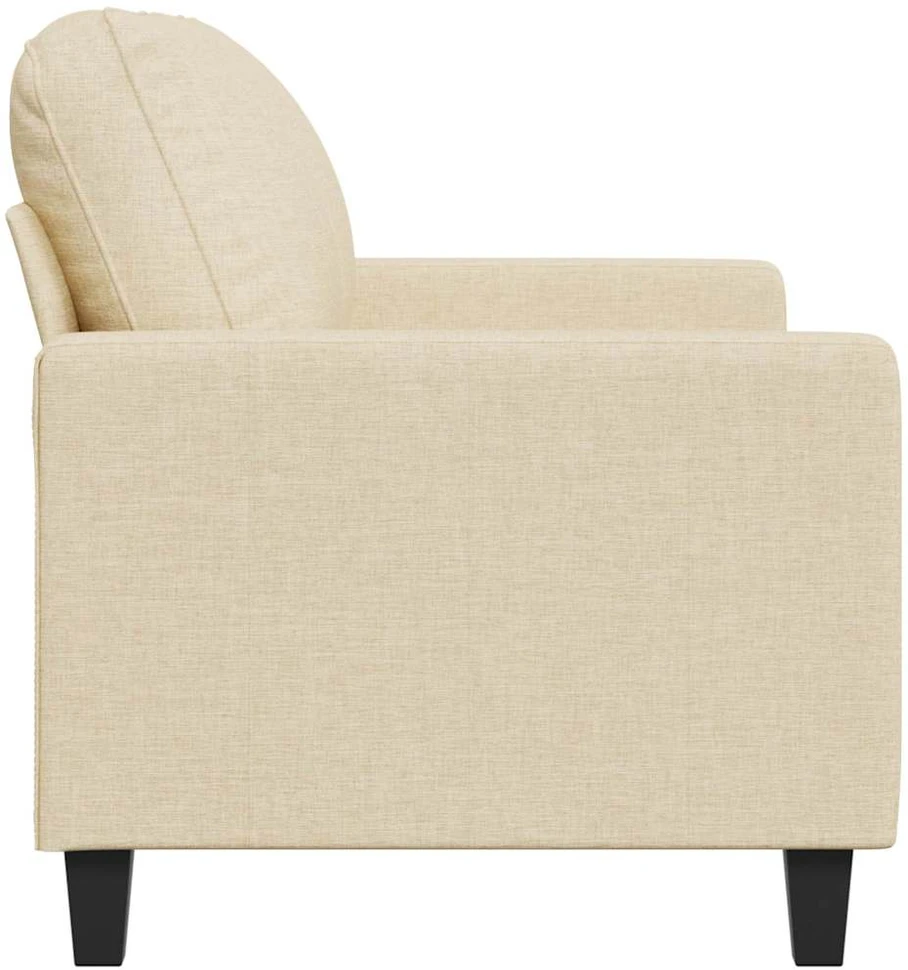 Dvivietė sofa, kreminės spalvos, 120cm, audinys