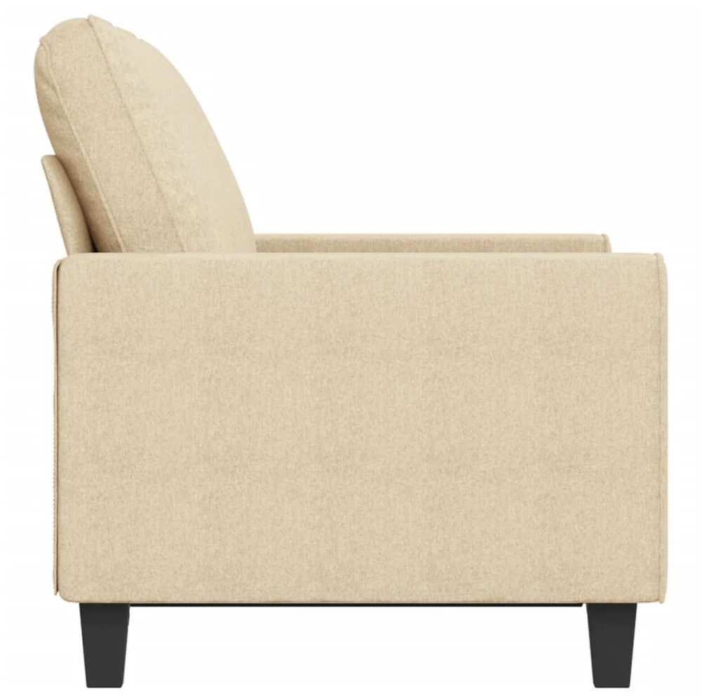 Dvivietė sofa, kreminės spalvos, 120cm, audinys