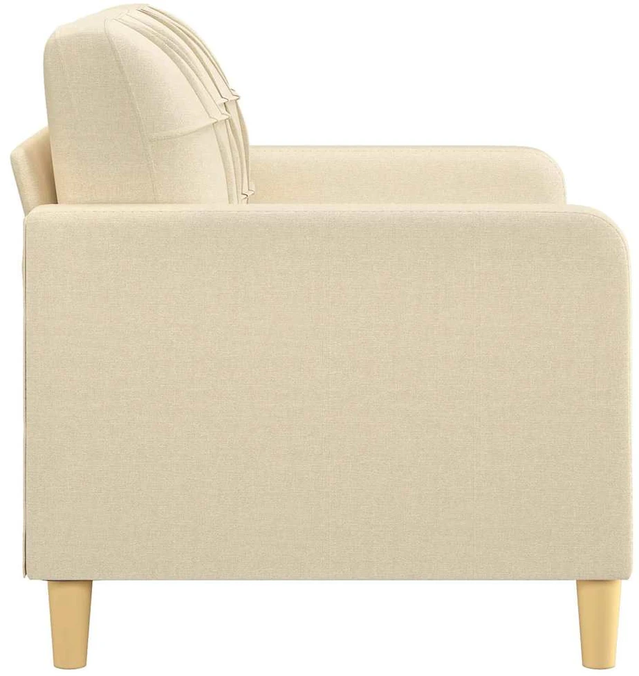 Dvivietė sofa, kreminės spalvos, 120cm, audinys