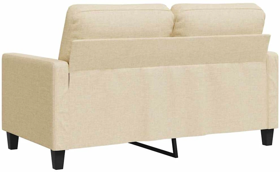Dvivietė sofa, kreminės spalvos, 120cm, audinys