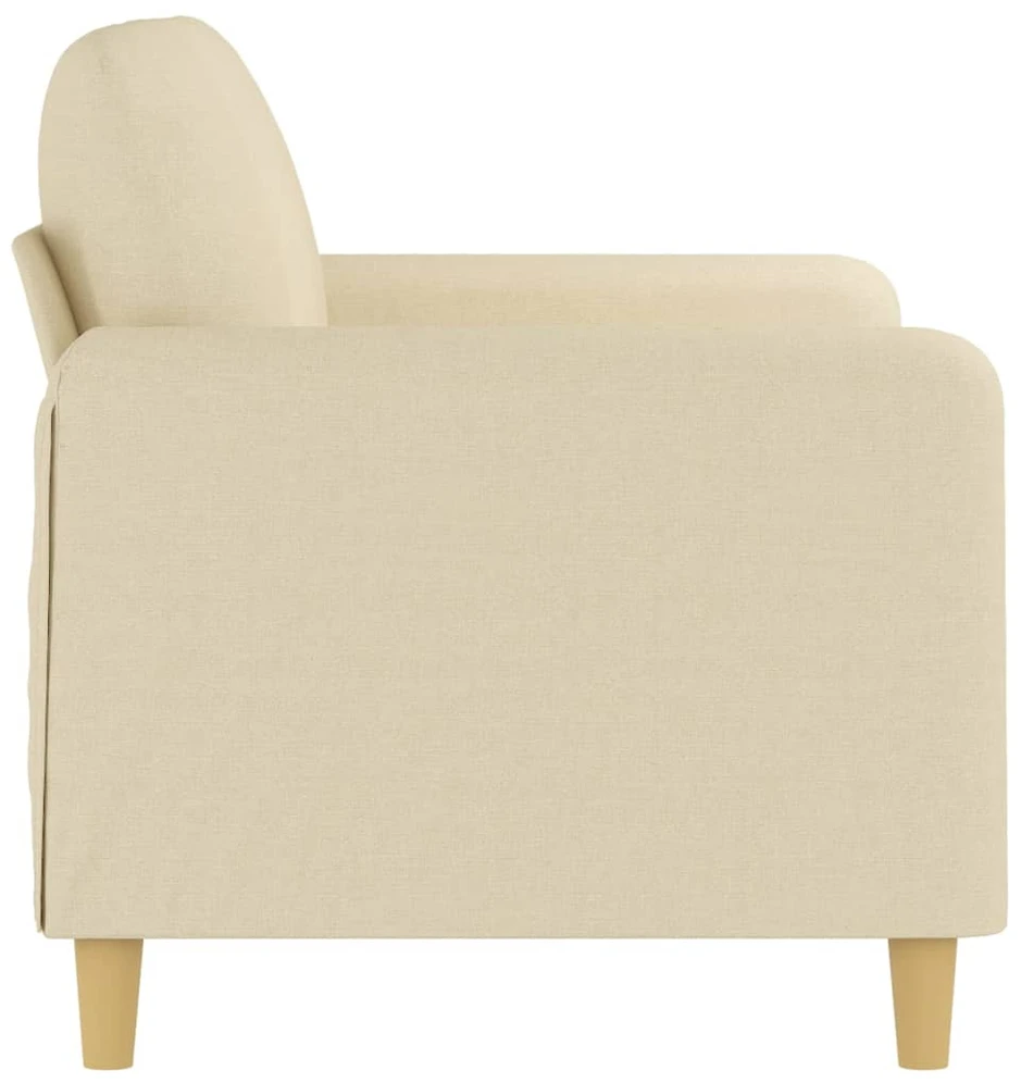 Dvivietė sofa, kreminės spalvos, 120cm, audinys
