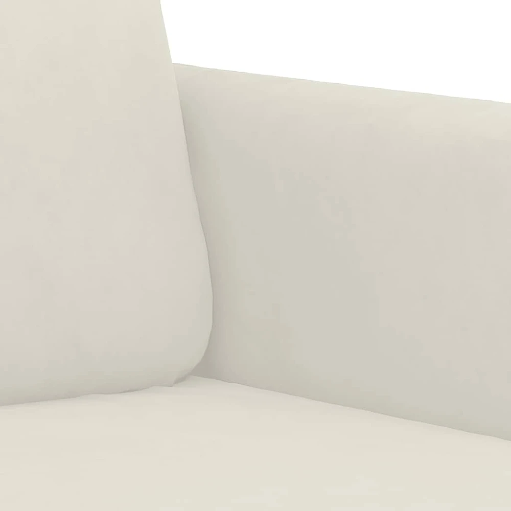 Dvivietė sofa, kreminės spalvos, 120cm, aksomas