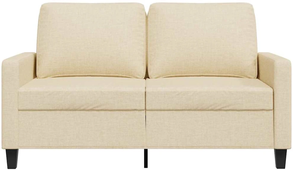 Dvivietė sofa, kreminės spalvos, 120cm, audinys