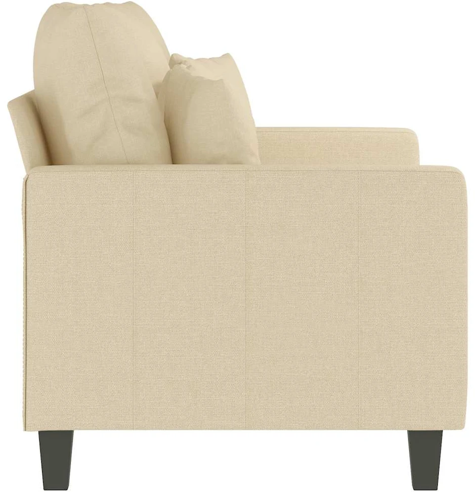 Dvivietė sofa, kreminės spalvos, 120cm, audinys