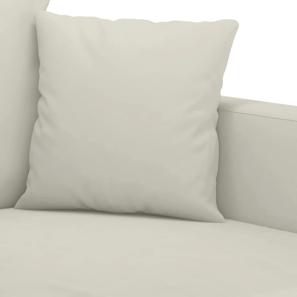 Dvivietė sofa, kreminės spalvos, 120cm, aksomas