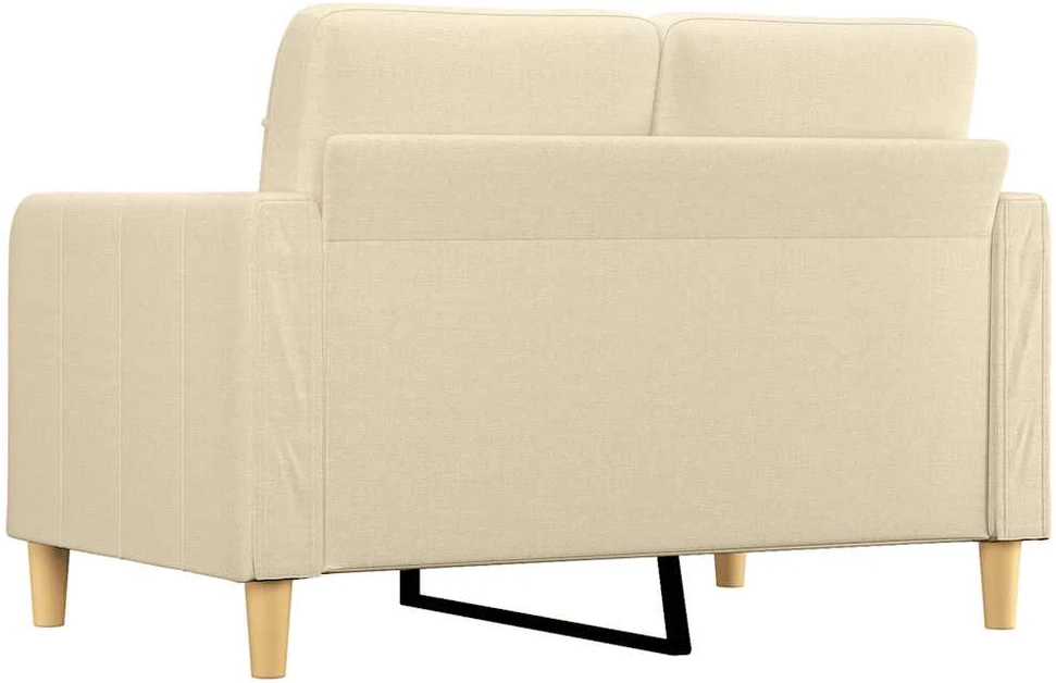 Dvivietė sofa, kreminės spalvos, 120cm, audinys