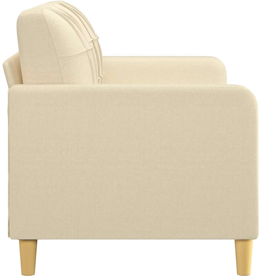 Dvivietė sofa, kreminės spalvos, 140cm, audinys