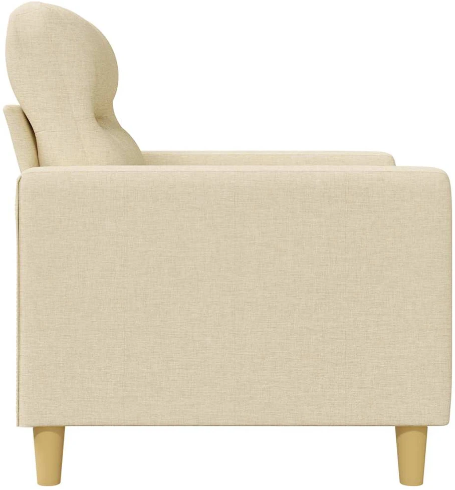 Dvivietė sofa, kreminės spalvos, 140cm, audinys