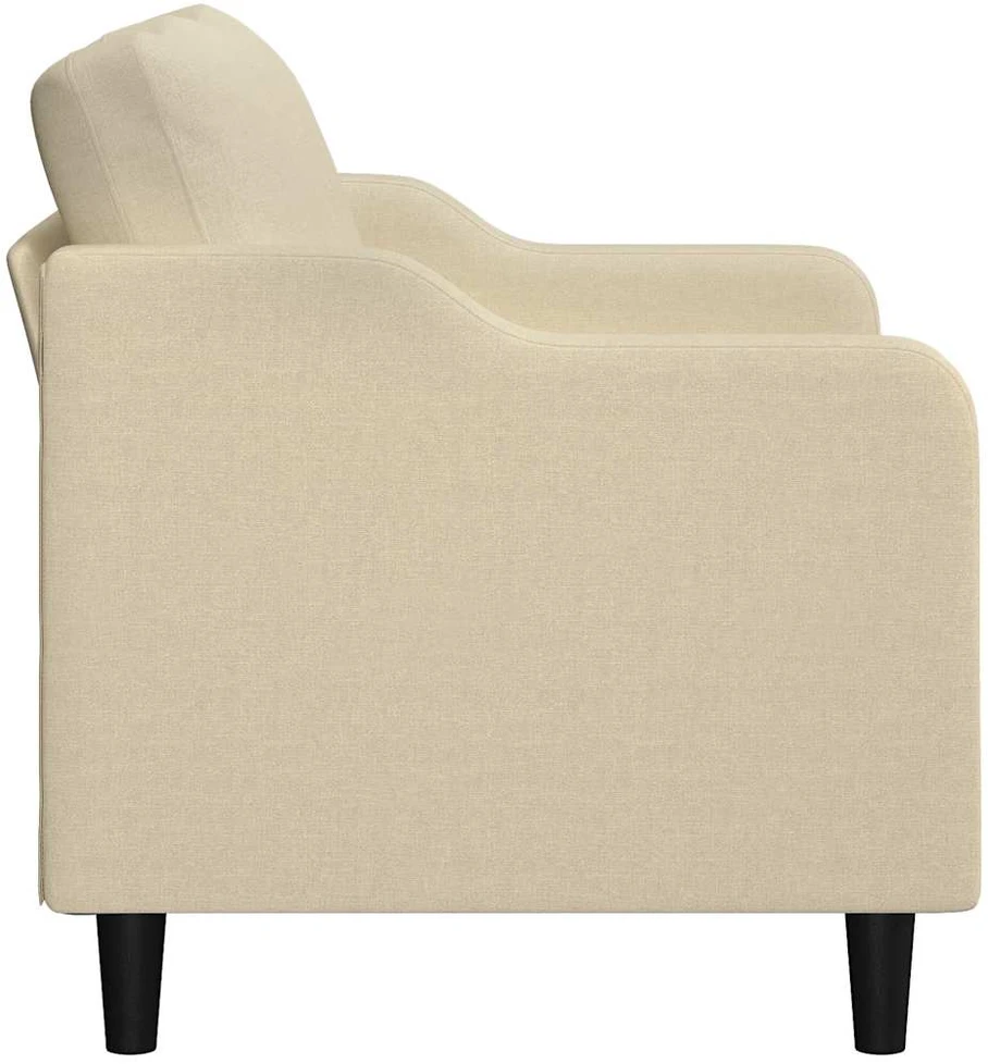 Dvivietė sofa, kreminės spalvos, 140cm, audinys