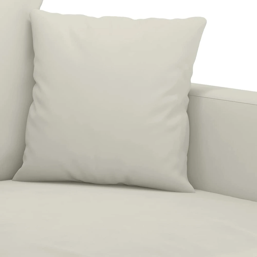 Dvivietė sofa, kreminės spalvos, 140cm, aksomas