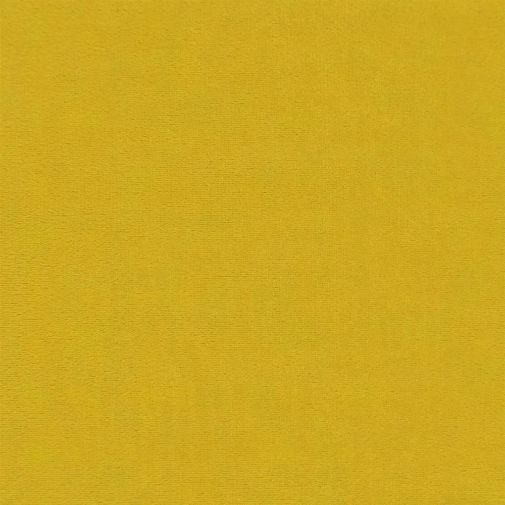 Dvivietė sofa-lova, geltonos spalvos, aksomas