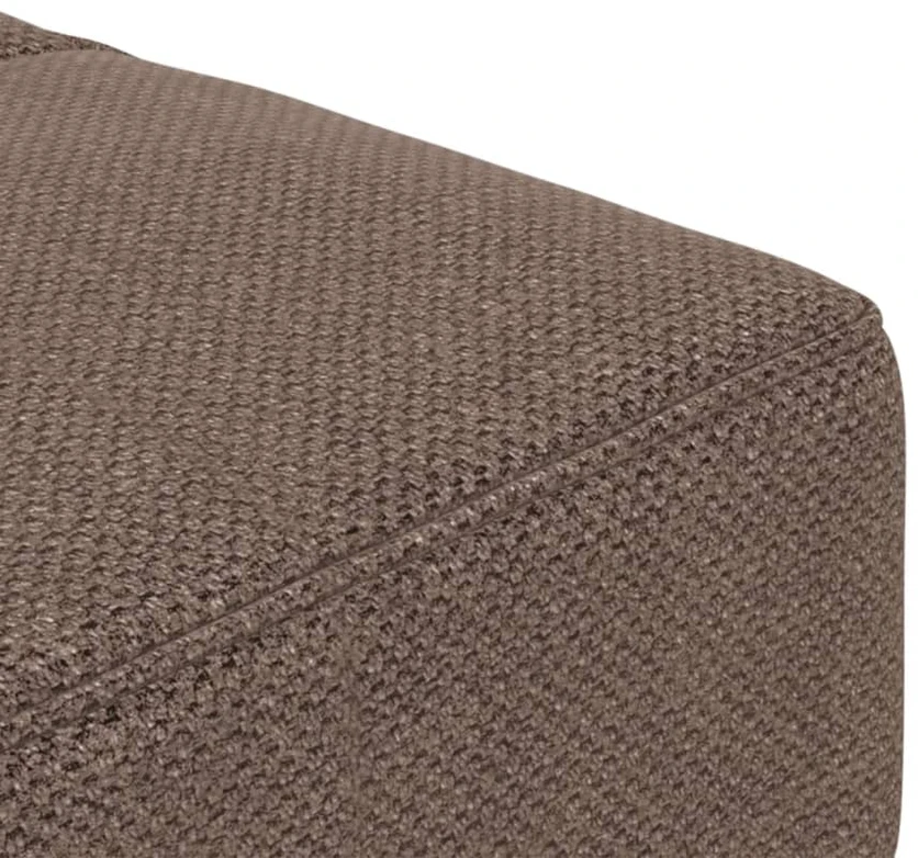 Dvivietė sofa-lova su dvejomis pagalvėmis, taupe, audinys