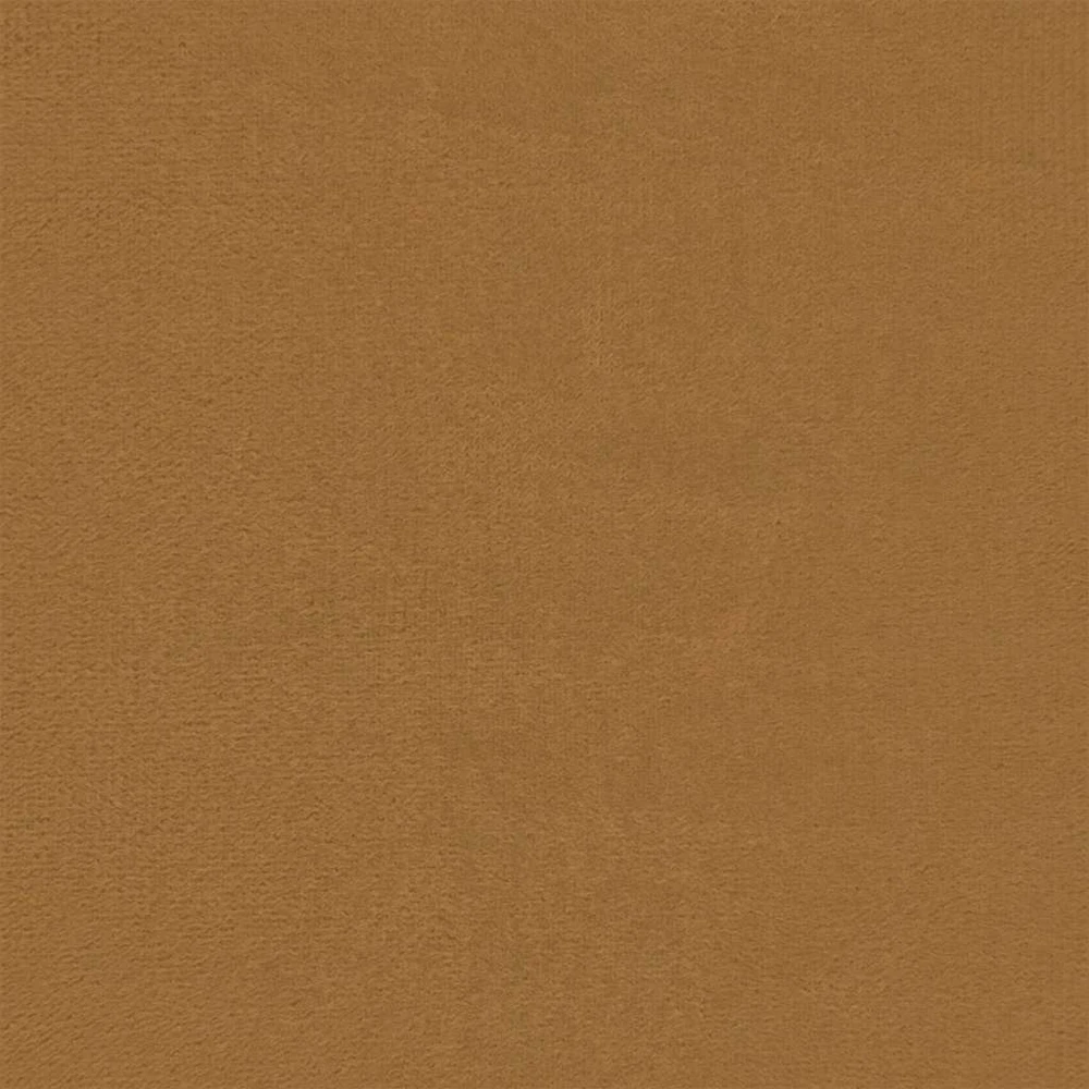 Dvivietė sofa-lova su dvejomis pagalvėmis, ruda, aksomas