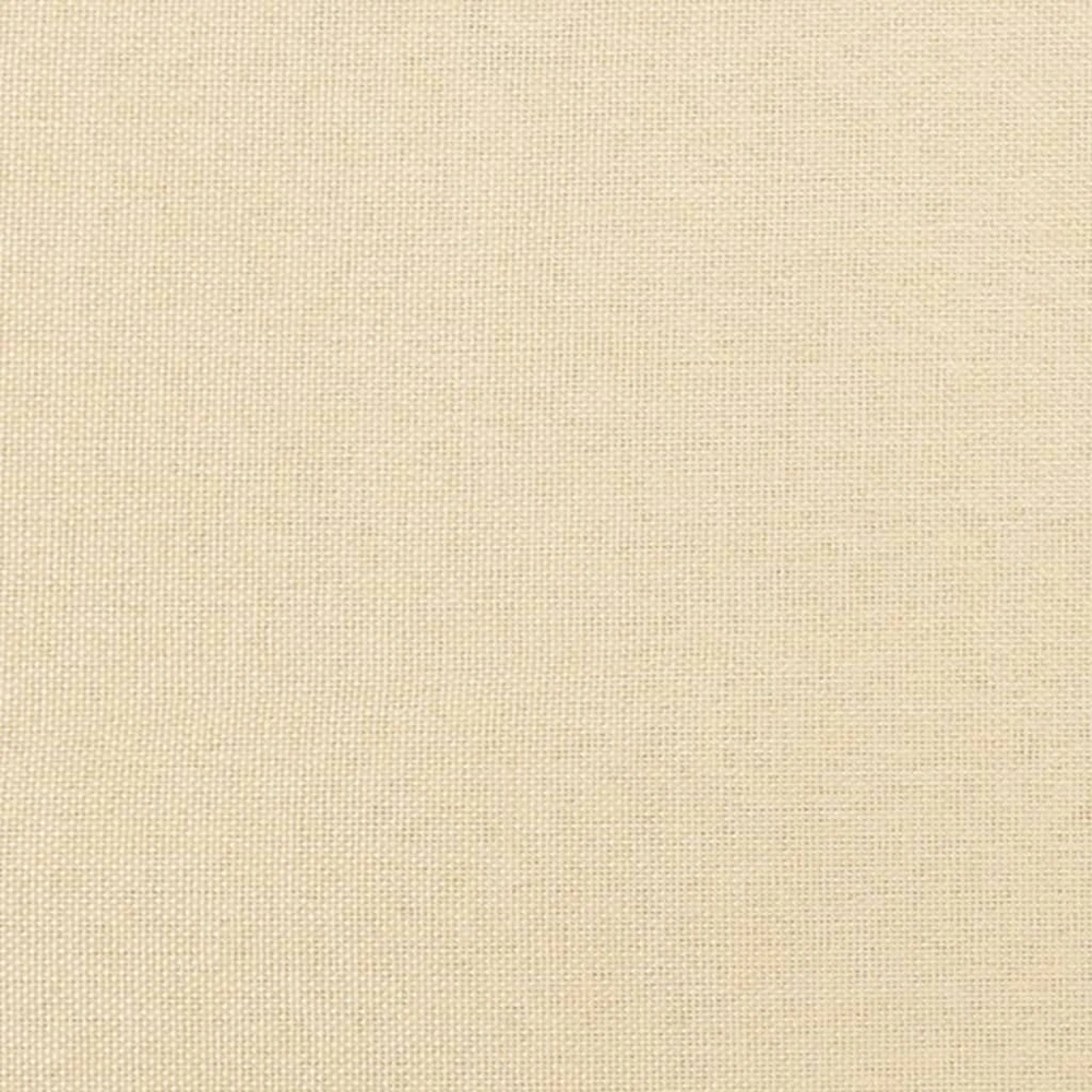Dvivietė sofa-lova su dvejomis pagalvėmis, kreminė, audinys