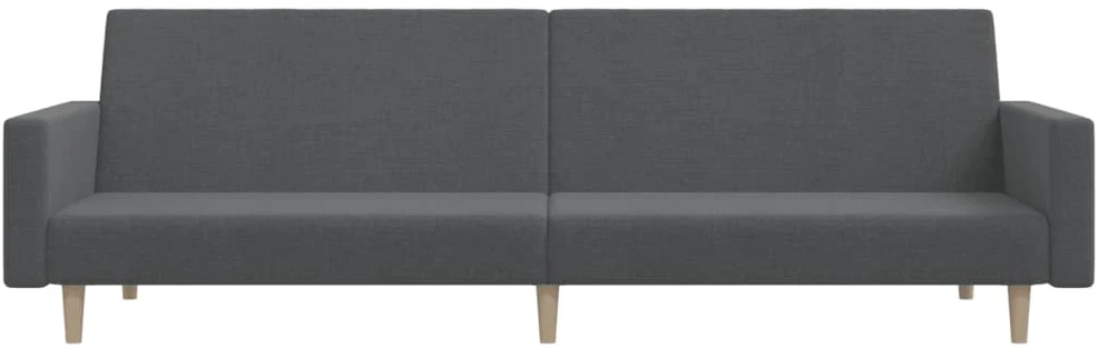 Dvivietė sofa-lova, šviesiai pilkos spalvos, audinys
