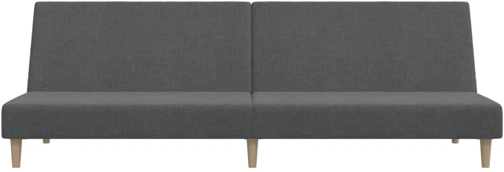 Dvivietė sofa-lova, šviesiai pilkos spalvos, audinys