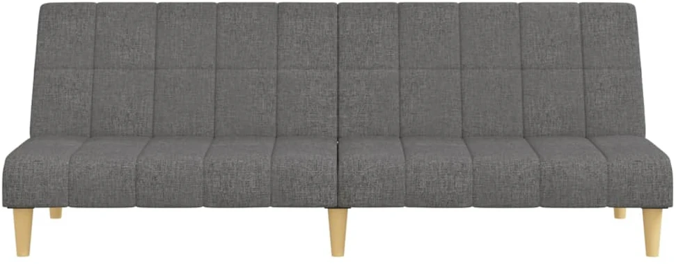 Dvivietė sofa-lova, šviesiai pilkos spalvos, audinys