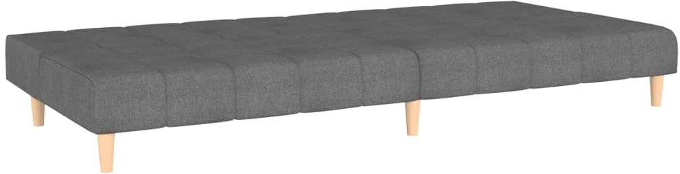 Dvivietė sofa-lova, šviesiai pilkos spalvos, audinys