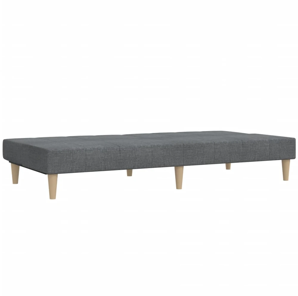 Dvivietė sofa-lova, šviesiai pilkos spalvos, audinys