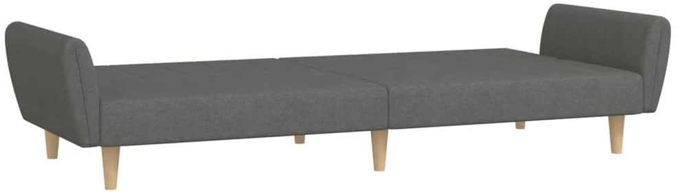 Dvivietė sofa-lova, šviesiai pilkos spalvos, audinys