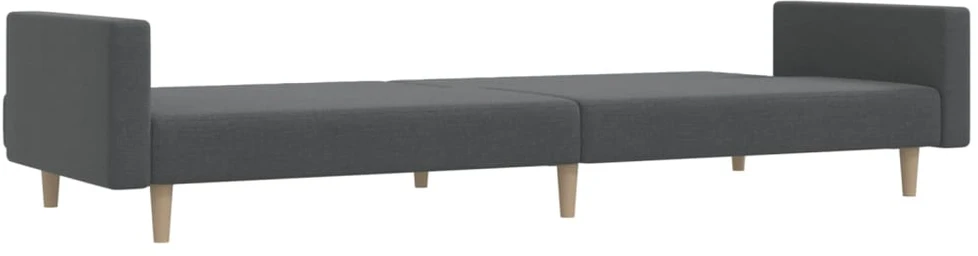 Dvivietė sofa-lova, šviesiai pilkos spalvos, audinys