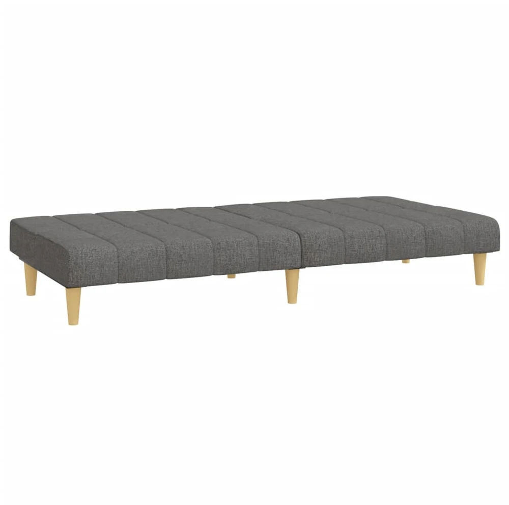 Dvivietė sofa-lova, šviesiai pilkos spalvos, audinys
