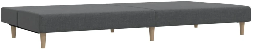 Dvivietė sofa-lova, šviesiai pilkos spalvos, audinys