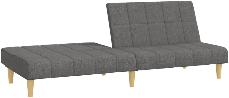 Dvivietė sofa-lova, šviesiai pilkos spalvos, audinys