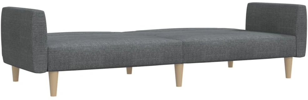 Dvivietė sofa-lova, šviesiai pilkos spalvos, audinys