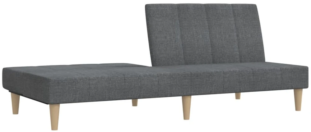 Dvivietė sofa-lova, šviesiai pilkos spalvos, audinys