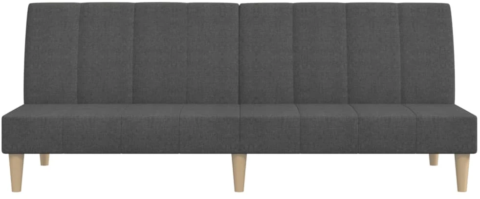 Dvivietė sofa-lova, tamsiai pilkos spalvos, audinys