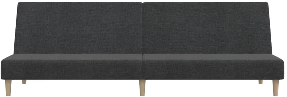 Dvivietė sofa-lova, tamsiai pilkos spalvos, audinys
