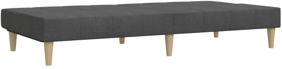 Dvivietė sofa-lova, tamsiai pilkos spalvos, audinys