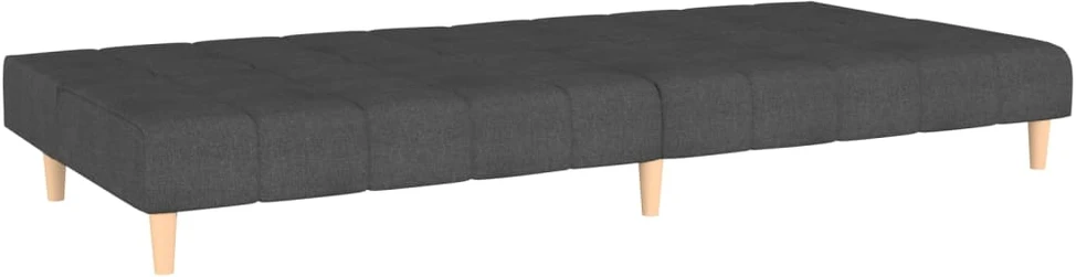 Dvivietė sofa-lova, tamsiai pilkos spalvos, audinys