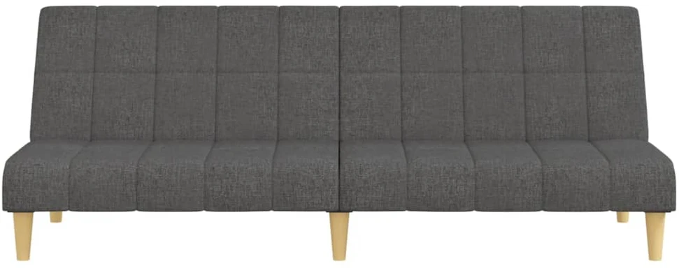 Dvivietė sofa-lova, tamsiai pilkos spalvos, audinys