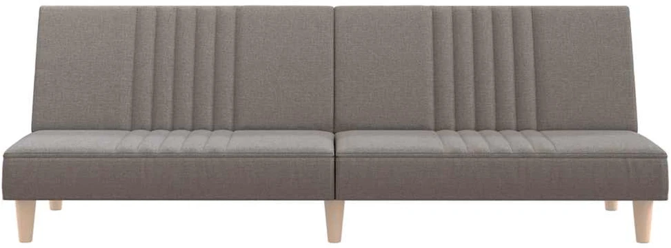 Dvivietė sofa-lova, taupe spalvos, audinys