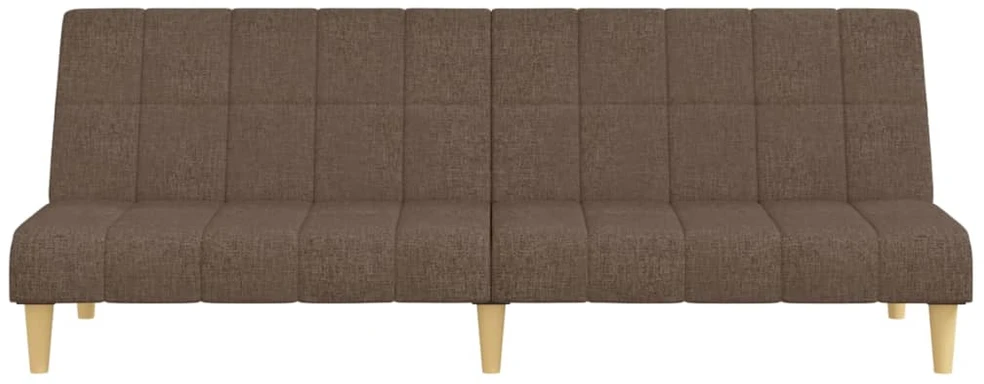 Dvivietė sofa-lova, taupe spalvos, audinys