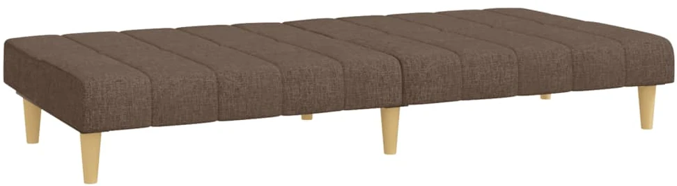 Dvivietė sofa-lova, taupe spalvos, audinys