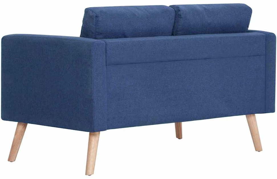 Dvivietė sofa, mėlyna, audinys