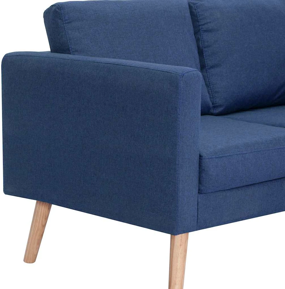 Dvivietė sofa, mėlyna, audinys