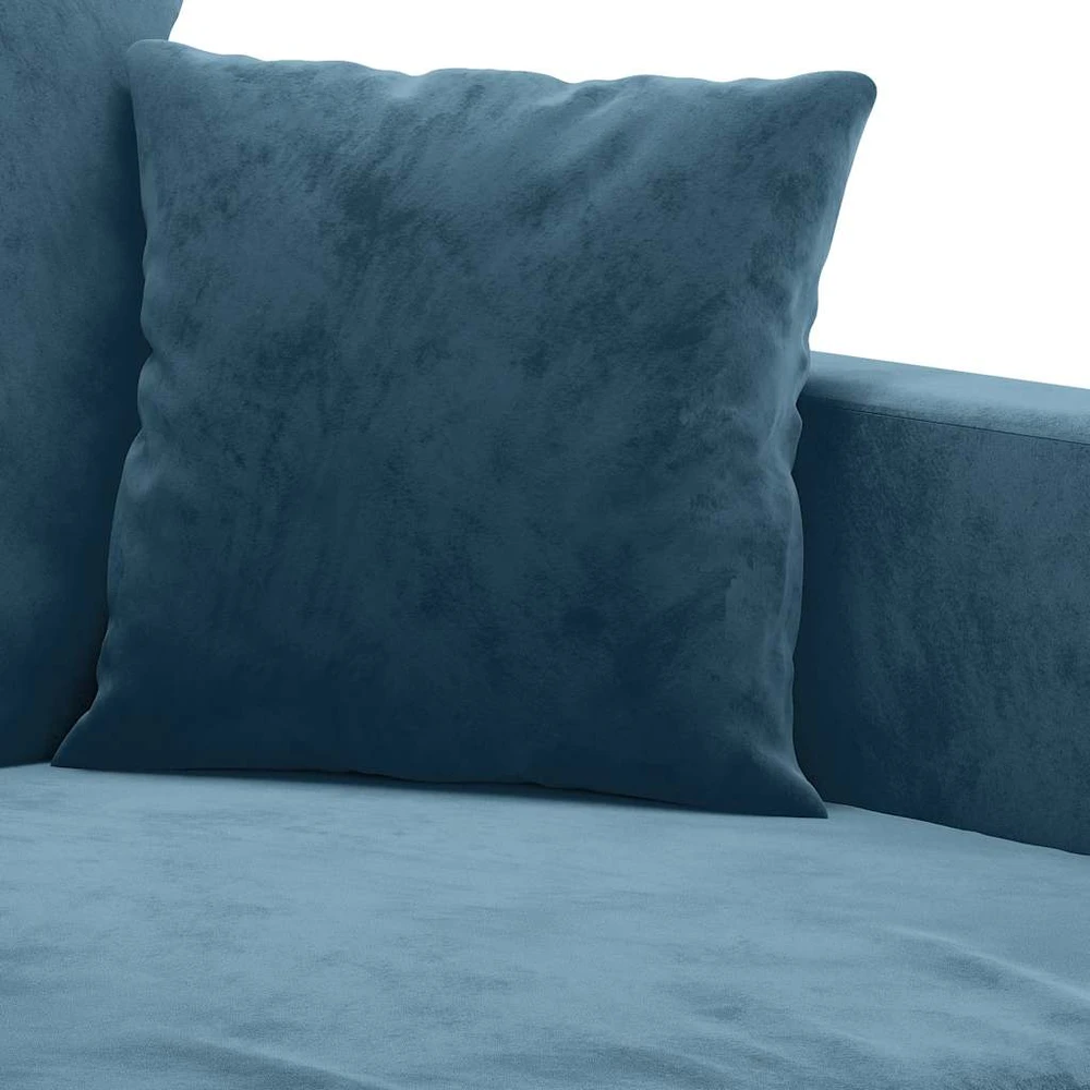 Dvivietė sofa, mėlynos spalvos, 120cm, aksomas