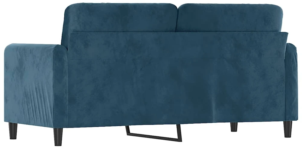 Dvivietė sofa, mėlynos spalvos, 140cm, aksomas