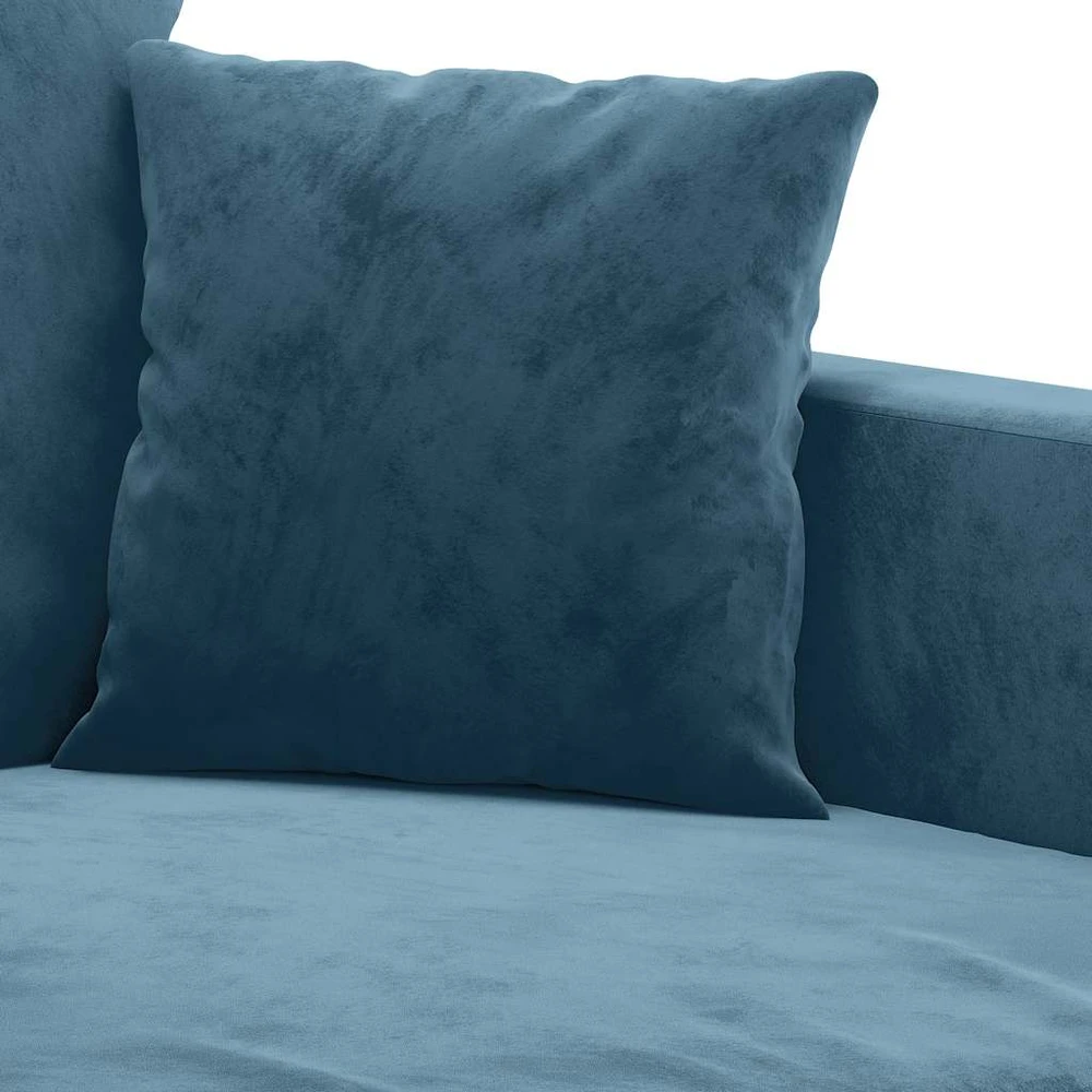 Dvivietė sofa, mėlynos spalvos, 140cm, aksomas