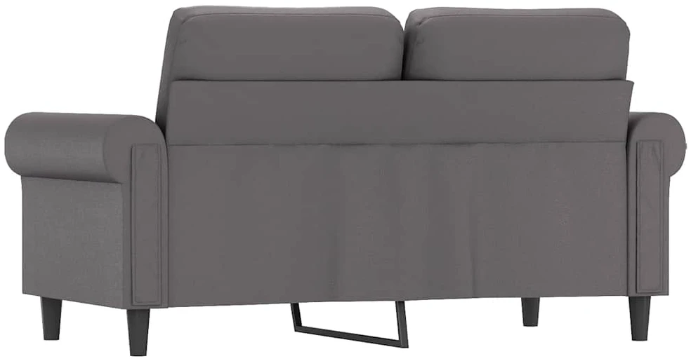 Dvivietė sofa, pilkos spalvos, 120cm, dirbtinė oda